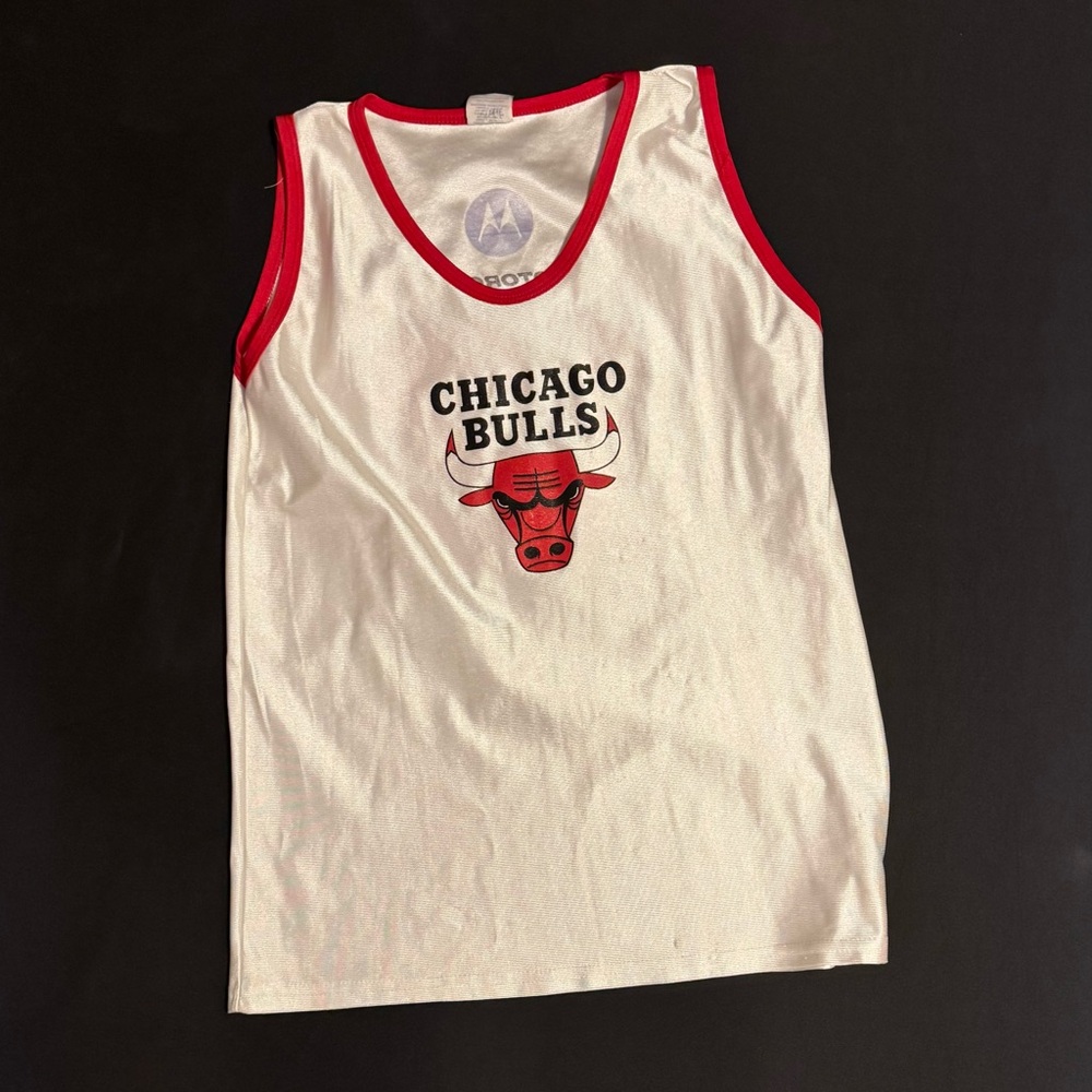 Chicago Bulls Kirt Hinrich White and Red Tank Top Jersey